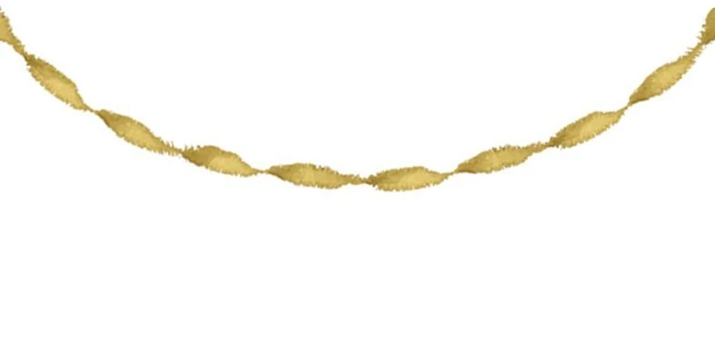 Crepe Guirlande Goud 1 Crepe Guirlande Goud