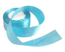 Satijnlint 4cm Blauw
