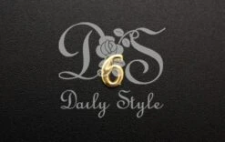 Siercijfer 6 Goud (12st)