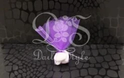 Tule Rondjes Kaal Ø24cm Paars