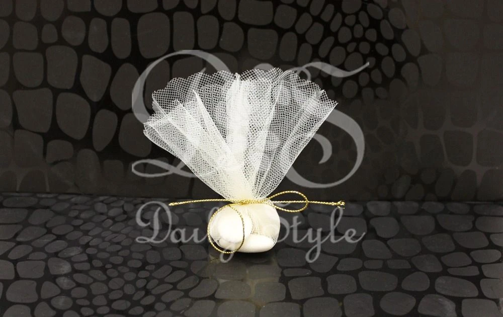 Tule Rondjes Kaal Ø24cm Creme 1 Tule Rondjes Kaal Ø24cm Creme