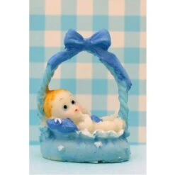 Babybeeldje Mand Blauw (24st)