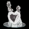 Kristallen Liefdespaar Zilver