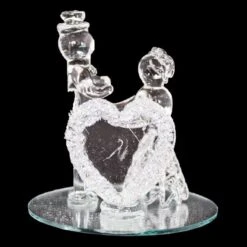 Kristallen Liefdespaar Zilver