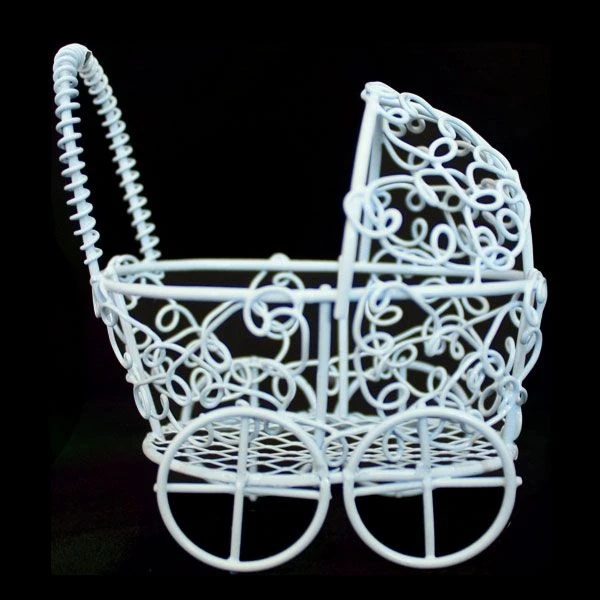 Kinderwagen Metaaldraad Blauw (12st) 1 Kinderwagen Metaaldraad Blauw (12st)