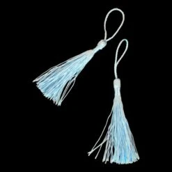 Decoratie Kwastjes Blauw (12st)