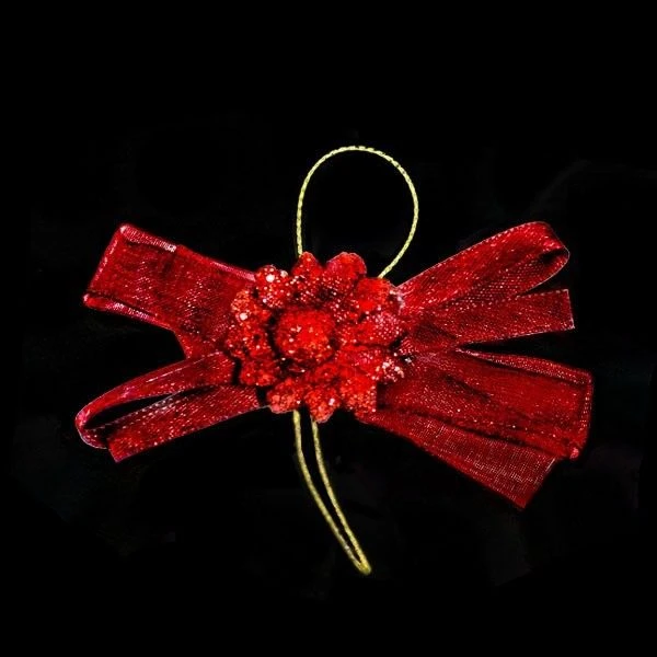 Strikje Zonnebloem Bordeaux 1 Strikje Zonnebloem Bordeaux