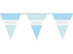 Vlaggenlijn 'Babyshower' Blauw