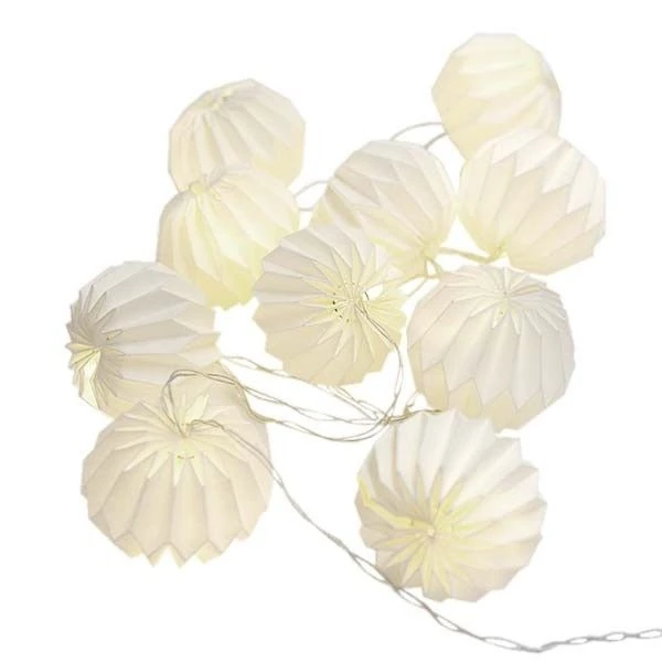 Origami Lampion Slinger Wit 1 Origami Lampion Slinger Wit