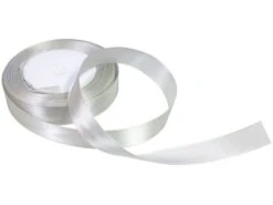 Satijnlint 2cm Zilver