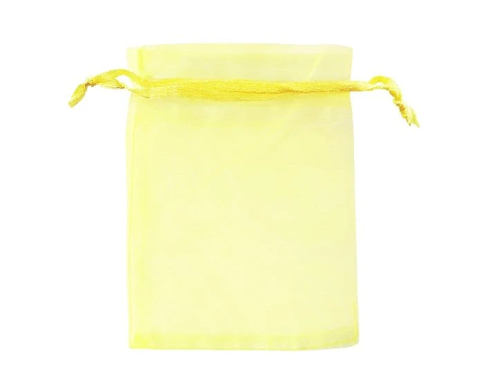Organzazak M 10x13cm Geel (12st) 1 Organzazak M 10x13cm Geel (12st)