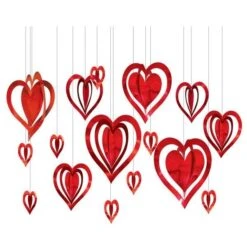 3D Hartjes Decoratie Kit (16st)