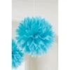 Pompom 48cm Blauw