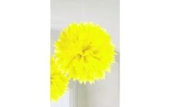 Pompom 48cm Geel