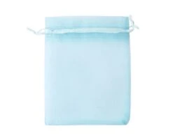 Organzazak M 10x13cm Blauw (12st)