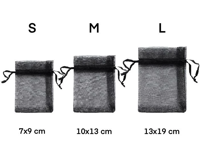 Organzazak L 13x19cm Wit (12st) 3 Organzazak L 13x19cm Wit (12st) - Afbeelding 3
