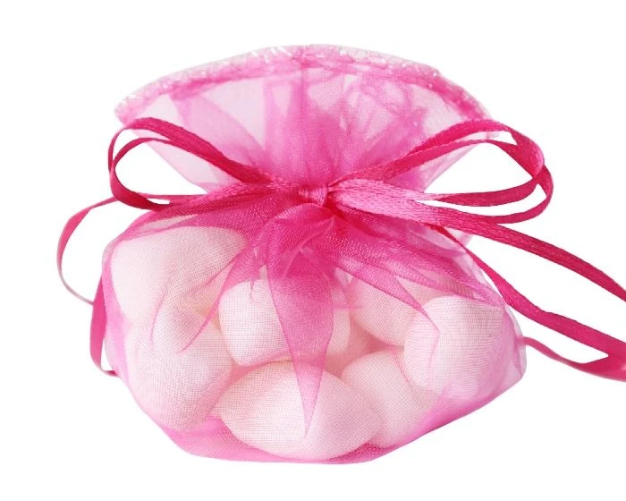 Organzazak Ø35cm Fuchsia (12st) 2 Organzazak Ø35cm Fuchsia (12st) - Afbeelding 2