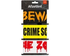 Afzetlint Crime Scene-Beware-Zombie Zone (3st)