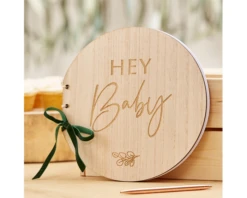 Houten Gastenboek Hey Baby Ginger Ray