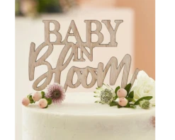 * Houten Taarttopper Baby In Bloom Ginger Ray
