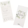 * Babyshower Invulkaarten Botanical Baby (10st) Ginger Ray