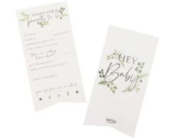 * Babyshower Invulkaarten Botanical Baby (10st) Ginger Ray