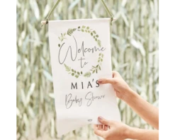 Welkom Banner Botanical Baby Ginger Ray 5 Welkom Banner Botanical Baby Ginger Ray -Versiering Winkel babyshower welcome sign 2