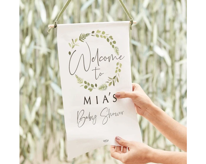 Welkom Banner Botanical Baby Ginger Ray 3 Welkom Banner Botanical Baby Ginger Ray - Afbeelding 3