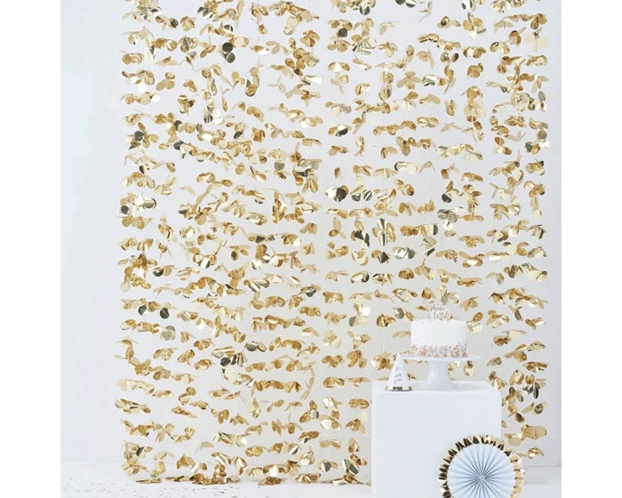 Backdrop Bloemen Goud Ginger Ray 1 Backdrop Bloemen Goud Ginger Ray