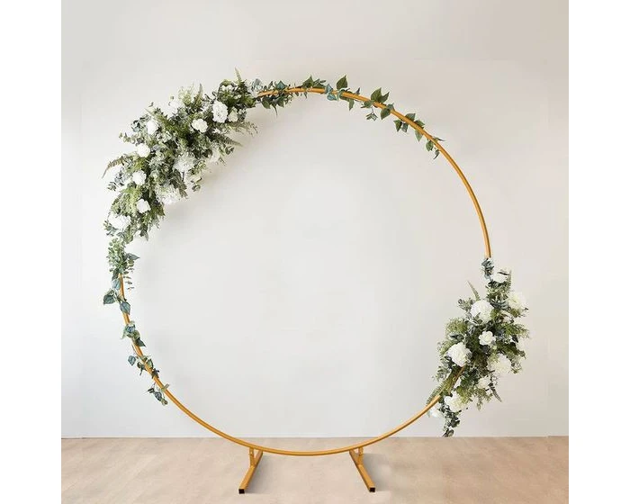 Metalen Backdrop Cirkel Frame Goud 2 Metalen Backdrop Cirkel Frame Goud - Afbeelding 2