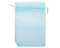 Organzazak L 13x19cm Blauw (12st)