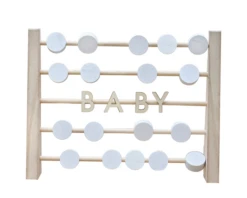 Houten Abacus Baby Gastenboek Ginger Ray -Versiering Winkel bba 107b