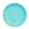 Borden 'Gold Dots' Pastel Blauw (10st)