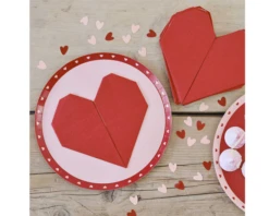 Servetten Rode Origami Hart Ginger Ray (16st)