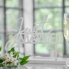 Tafelbord Just Married Metaal Wit Ginger Ray