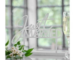 Tafelbord Just Married Metaal Wit Ginger Ray