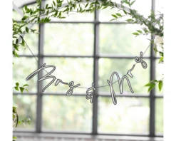 Slinger Mr & Mrs Aanpasbaar Wit & Zwart Ginger Ray 7 Slinger Mr & Mrs Aanpasbaar Wit & Zwart Ginger Ray -Versiering Winkel bw 439b