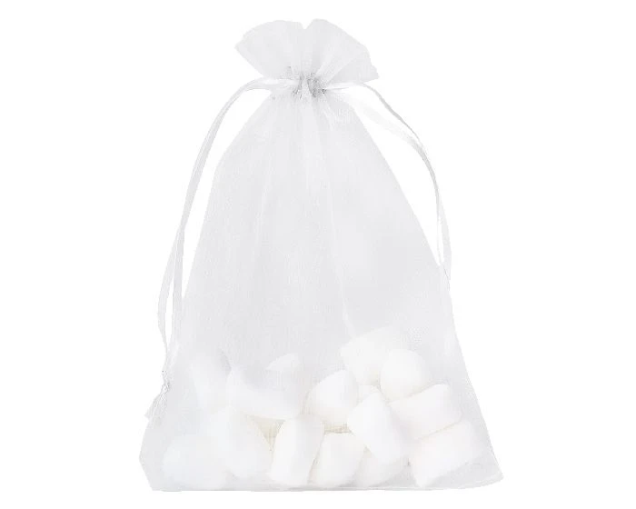 Organzazak L 13x19cm Wit (12st) 2 Organzazak L 13x19cm Wit (12st) - Afbeelding 2