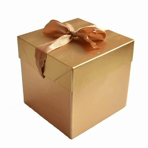 Cadeaudoos Goud (10x10x10cm) 1 Cadeaudoos Goud (10x10x10cm)