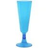 Champagne Glazen Neon Blauw (4st)
