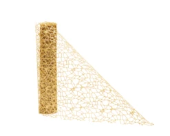 Decoratiestof Spider Glitter Goud (28x270cm)