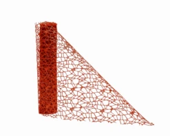 Decoratiestof Spider Glitter Rood (28x270cm)