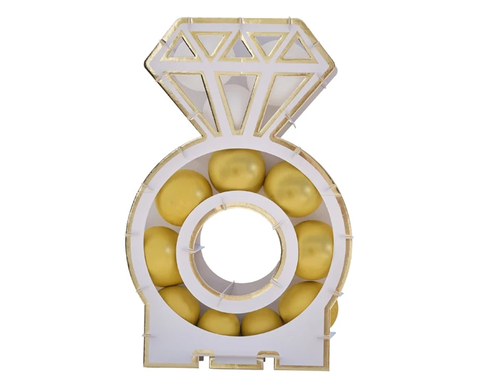 Ballonnen Mozaïek Standaard Engagement Ring Ginger Ray 2 Ballonnen Mozaïek Standaard Engagement Ring Ginger Ray - Afbeelding 2