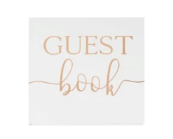 Gastenboek Wit & Roségoud Ginger Ray