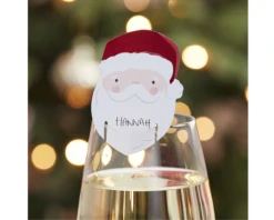 Glasdecoratie Kerstman Ginger Ray (12st)