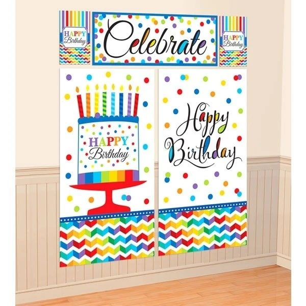 Muurdecoratie Happy Birthday Mix 1 Muurdecoratie Happy Birthday Mix