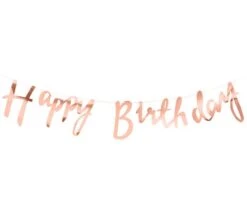 'Happy Birthday' Garland Roségoud