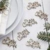 Tafelconfetti Merry Christmas Hout Ginger Ray (20st)