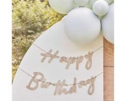 Houten Slinger Happy Birthday Ginger Ray