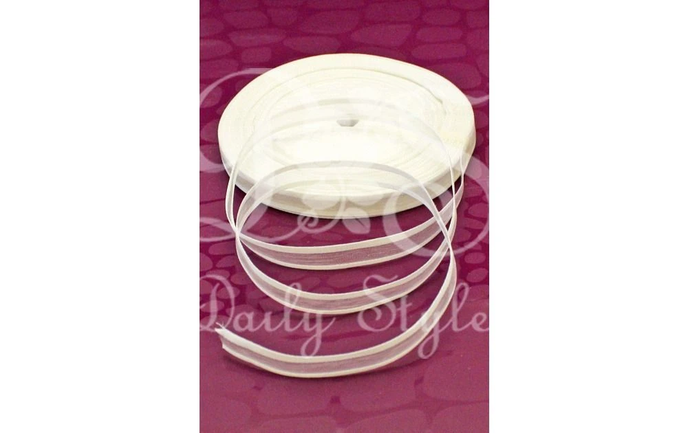 Organzalint 1cm Wit 1 Organzalint 1cm Wit